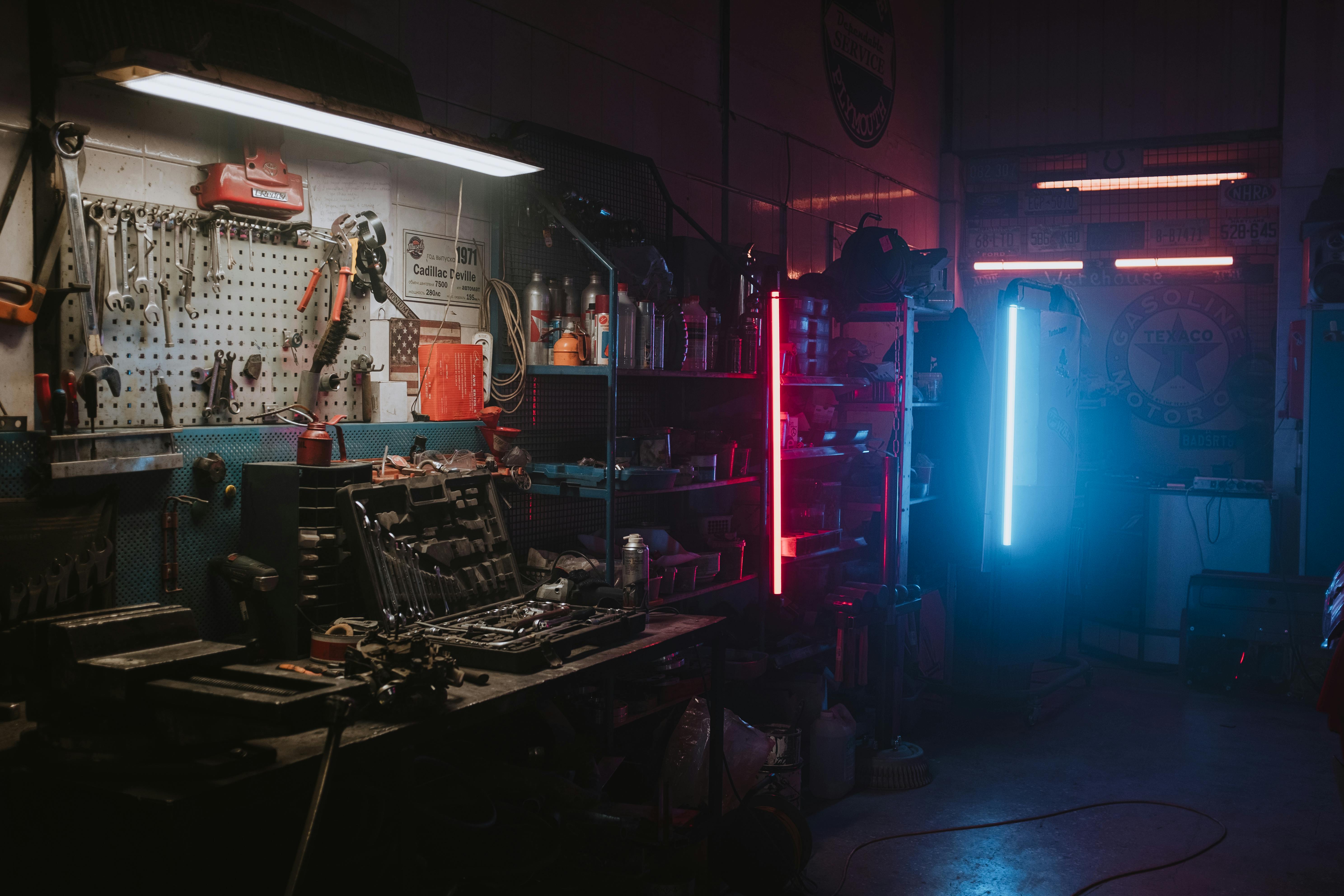 Truck repair workshop